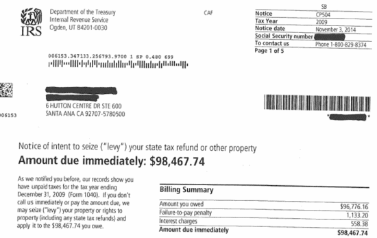 taxrelief_tecs - Did you receive a Notice of Intent to Levy? Know your  rightsLet the TEC's help you handle your IRS and/ or State tax debtCall  us now for a