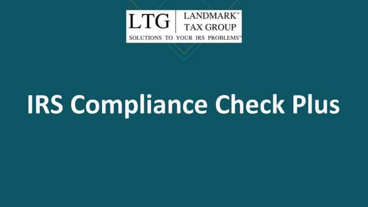 IRS Compliance Check Plus Slide1 750x422